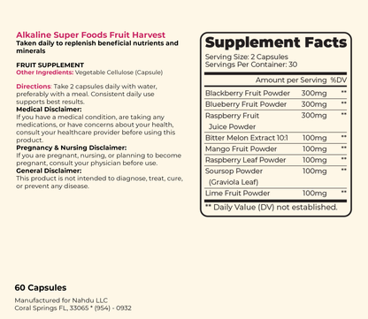 Alkaline Superfood Fruit Harvest